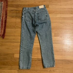 everlane 90s cheeky jean size 24 crop vintage sun bleached blue